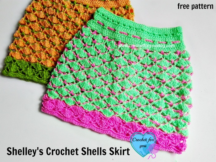 Shelley's Crochet Shells Skirt - free pattern