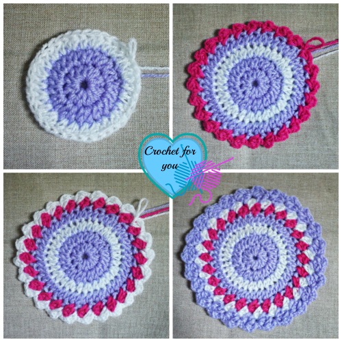 Pretty Purple Coaster - free pattern