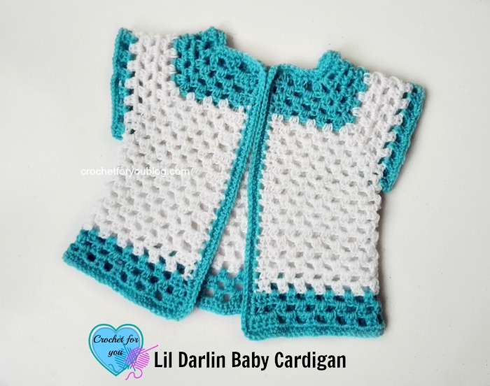 Crochet Lil Darlin Baby Cardigan - free pattern