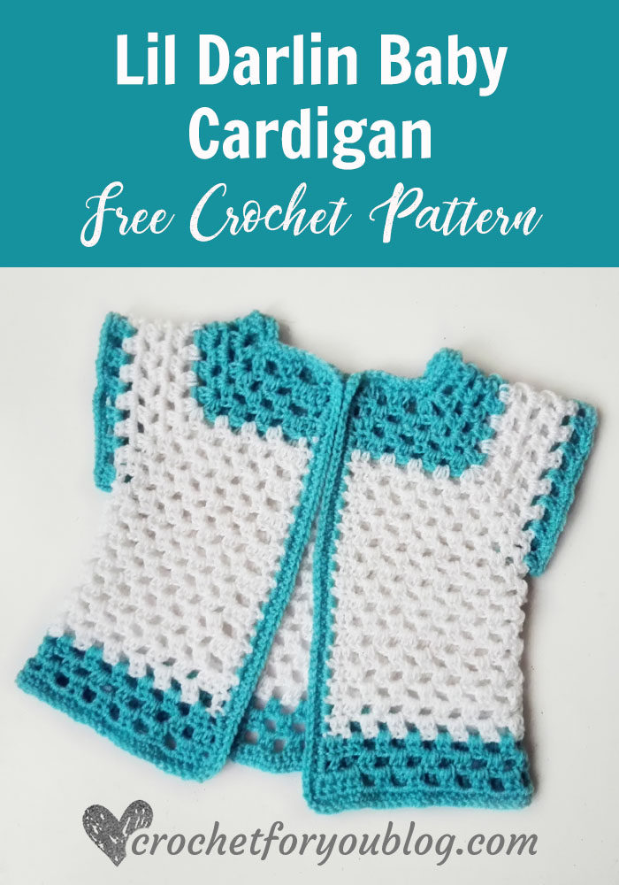 Lil Darlin Baby Cardigan - free crochet pattern