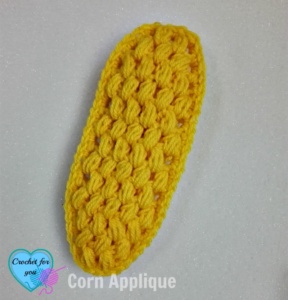 Crochet Corn Applique