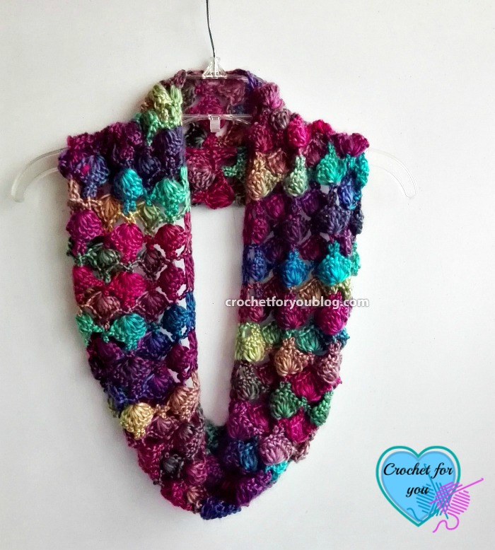 Crochet Shell N Picots Cowl - free pattern