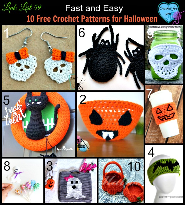 10 Free Crochet Patterns for Halloween