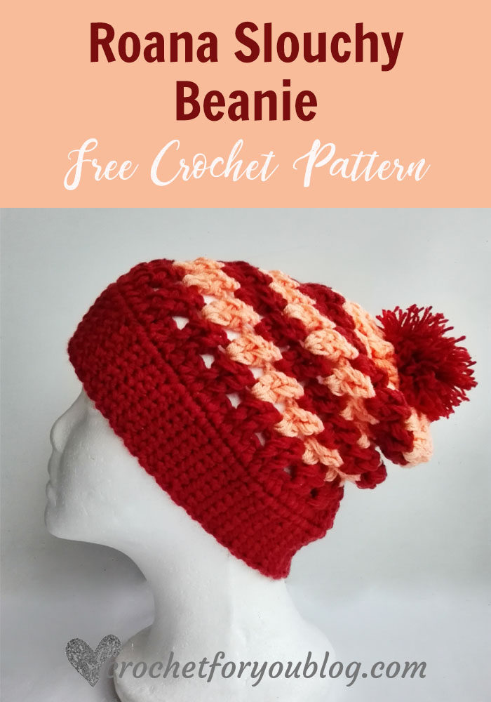 Roana Slouchy Beanie - free crochet pattern