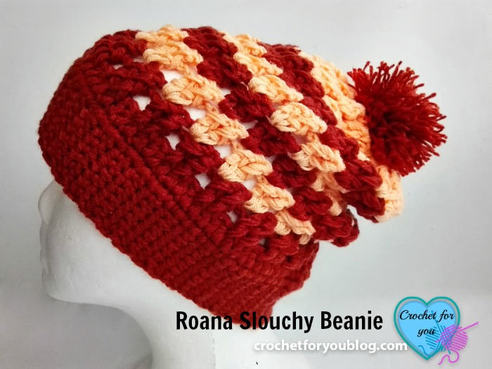 Roana Slouchy Beanie - free crochet pattern