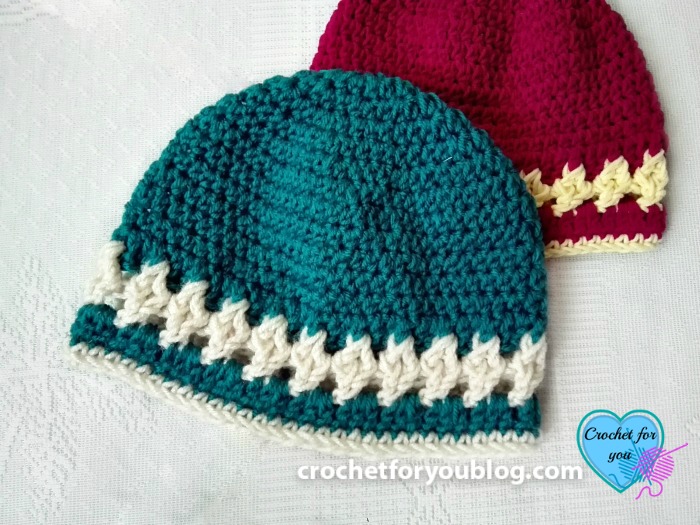 Crochet Crystal Drops Beanie Free Pattern