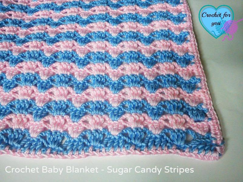 Sugar Candy Stripes Baby Blanket - free pattern