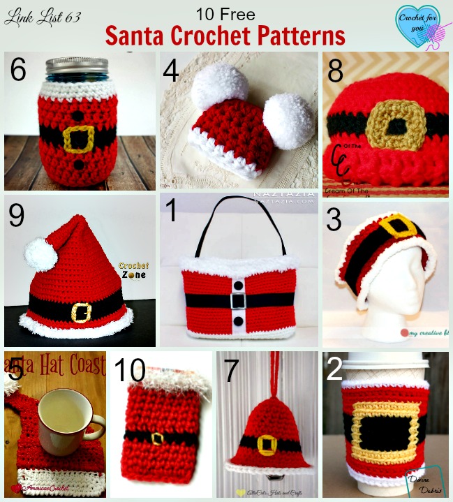 10 Free Santa Crochet Patterns
