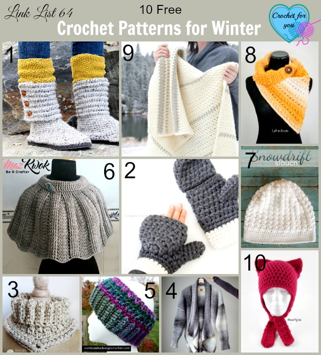 10 Free Crochet Patterns for Winter