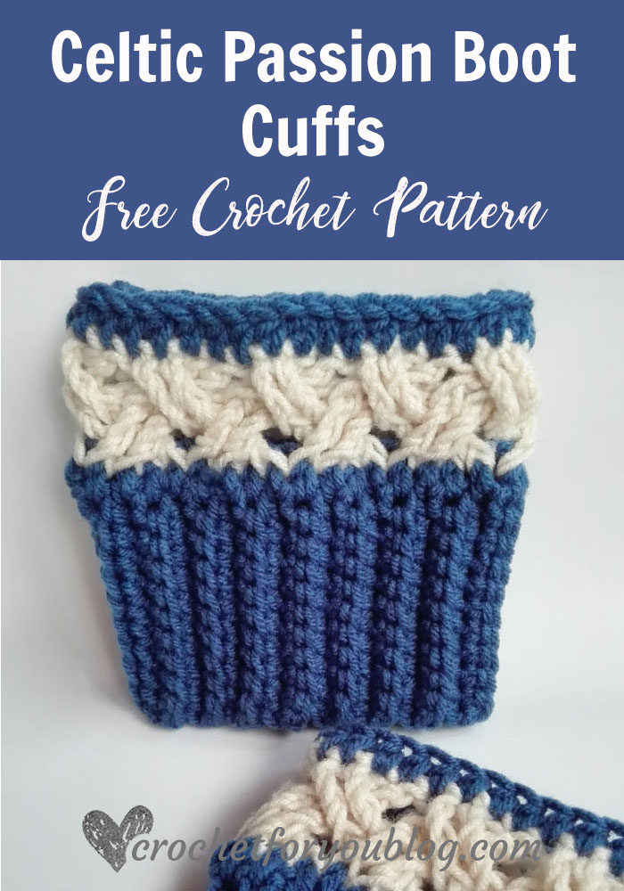 Celtic Passion Boot Cuffs - free crochet pattern