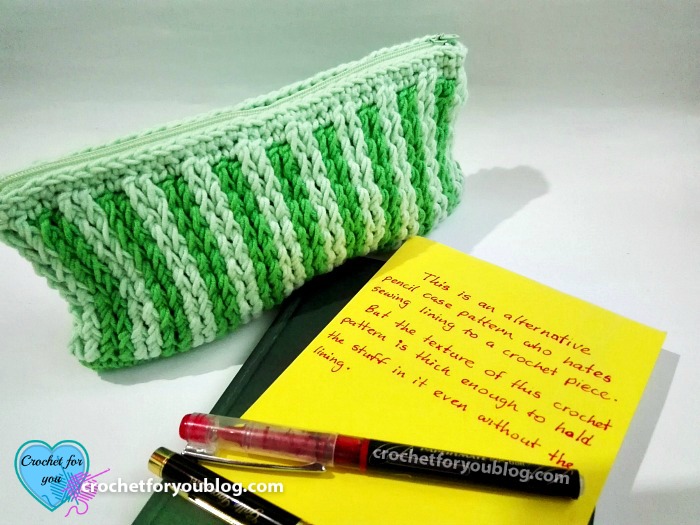 Handy Dandy Pencil Case - free crochet pattern