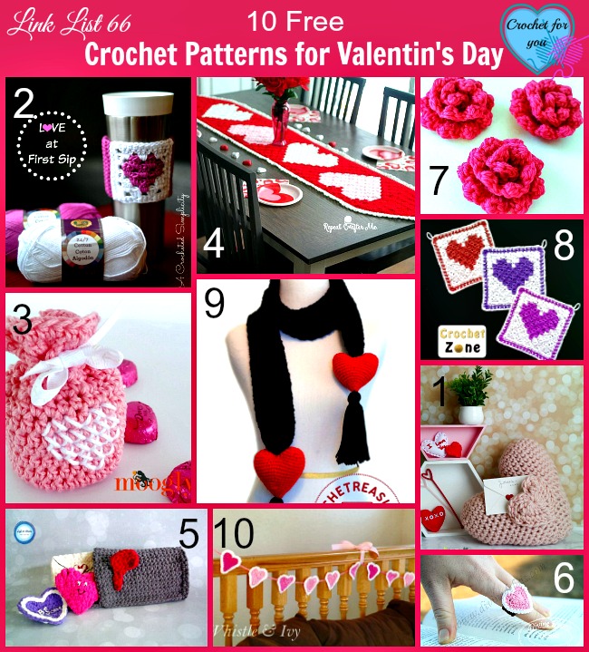 10 Crochet Patterns for Valentin's Day