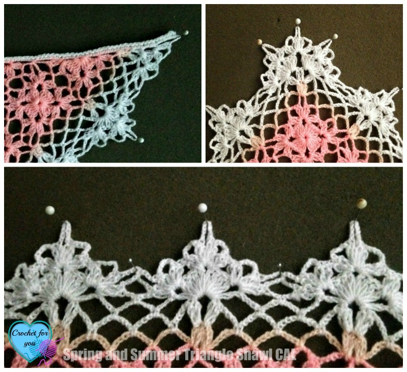 Spring and Summer Triangle Shawl (CAL) 2015 Part 4