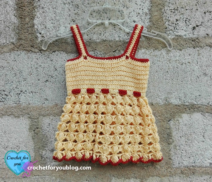 Honey Bliss Baby Sundress - free crochet pattern