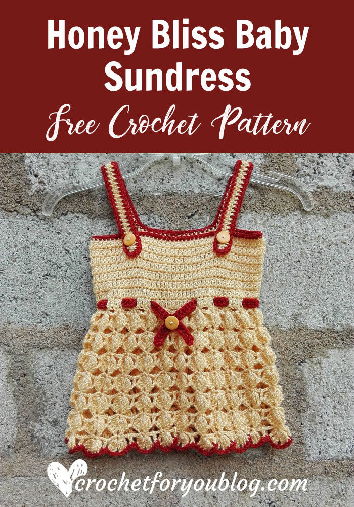 Honey Bliss Baby Sundress - free crochet pattern