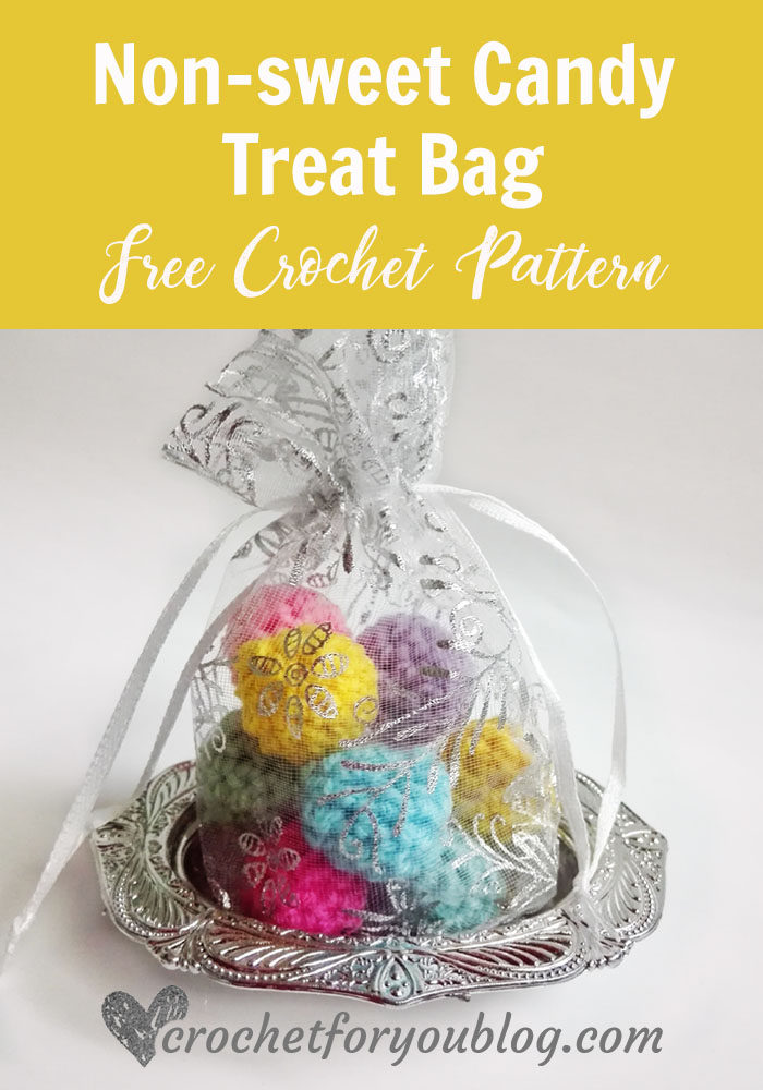non-sweet Candy Treat Bag - free crochet pattern