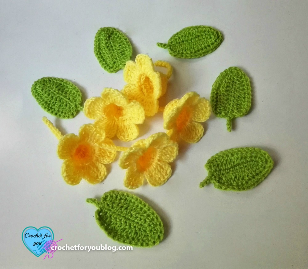 Crochet 3D flower bouquet free crochet pattern