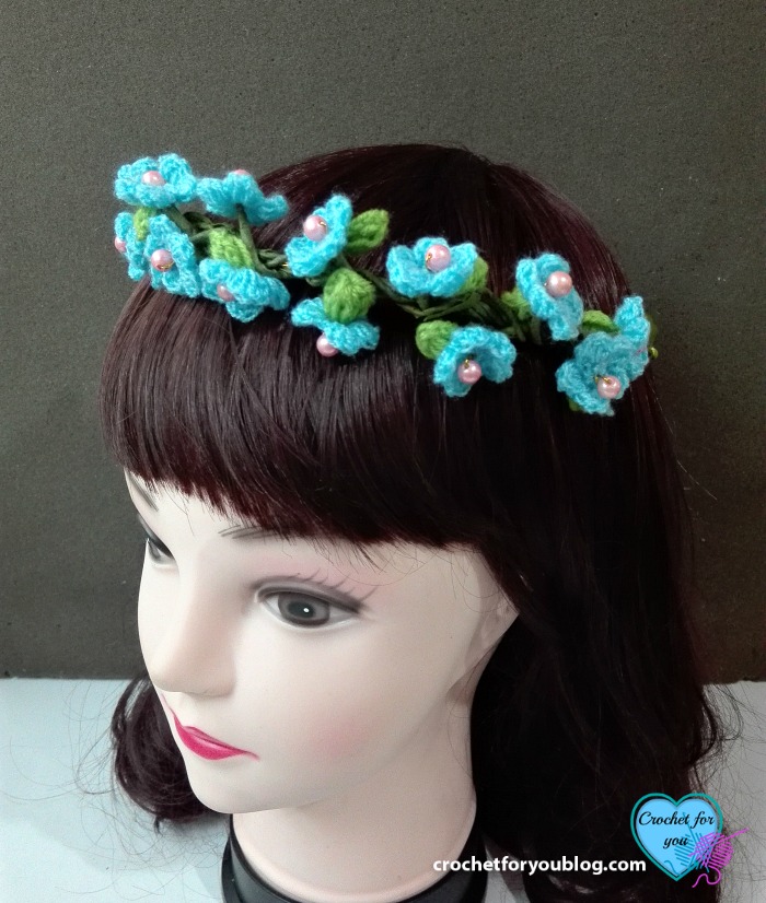 Crochet Flower Hairband Free Crochet Pattern