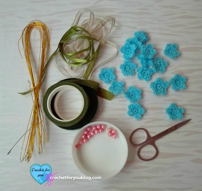 Crochet Flower Hairband Free Crochet Pattern