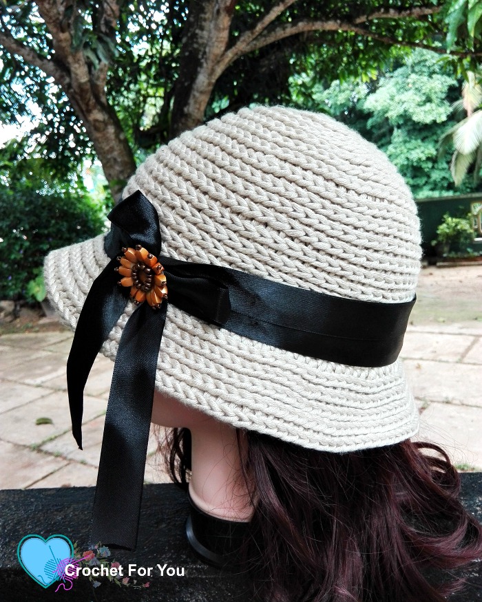Crochet Straw Sun Hat - free pattern