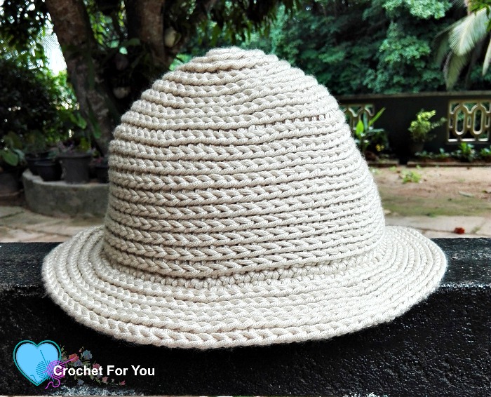 Crochet Straw Sun Hat - free pattern