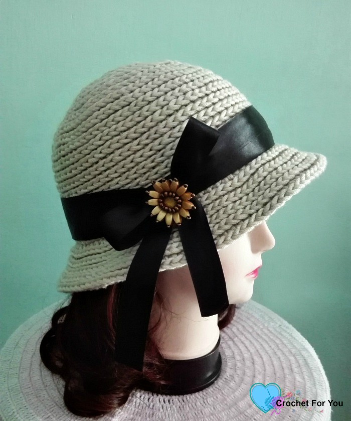 Crochet Straw Sun Hat - free pattern