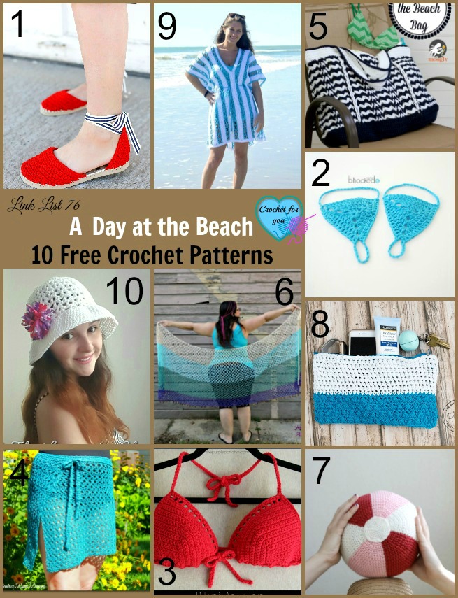 A Day at the Beach 10 Free Crochet Patterns