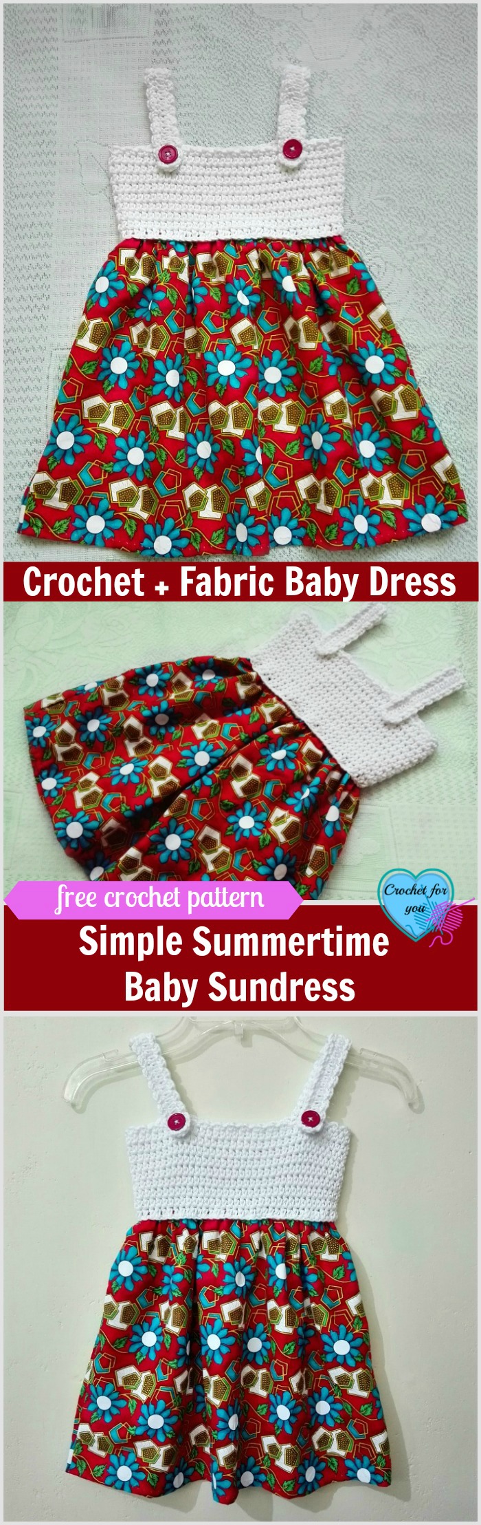 Simple Summertime Baby Sundress Free Crochet Pattern