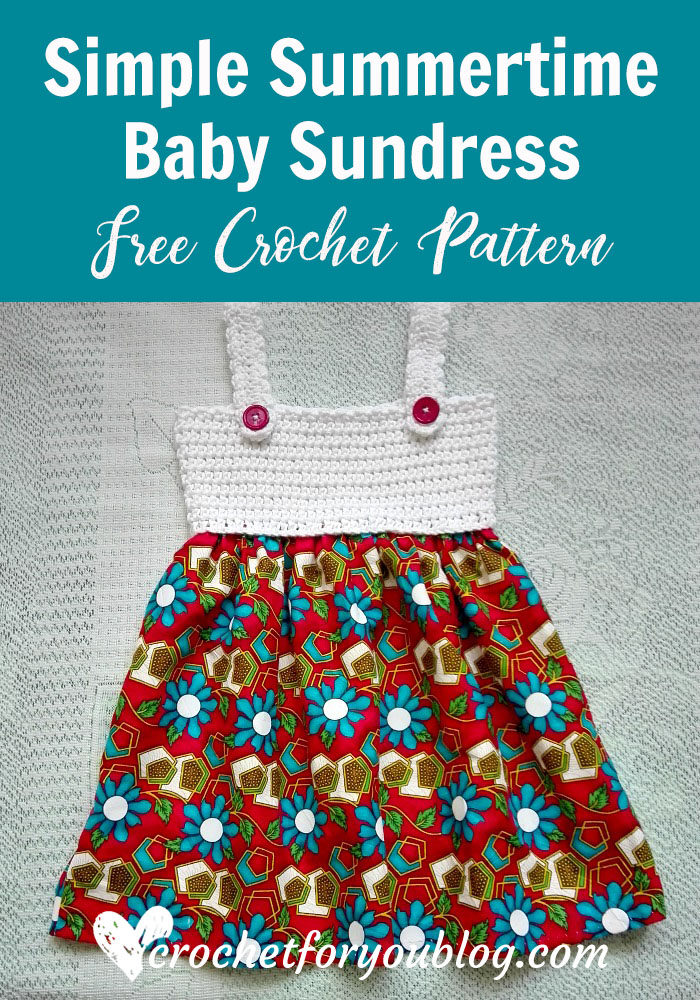 Simple Summertime Baby Sundress - free crochet pattern