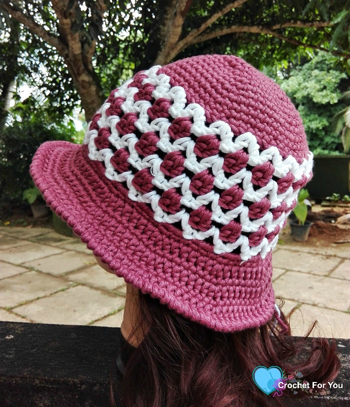 Casual Summer Sun Hat - free crochet pattern