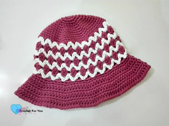 Casual Summer Sun Hat - free crochet pattern