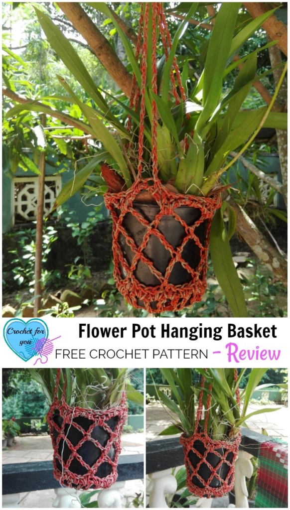 Crochet Flower Pot Hanging Basket - Review