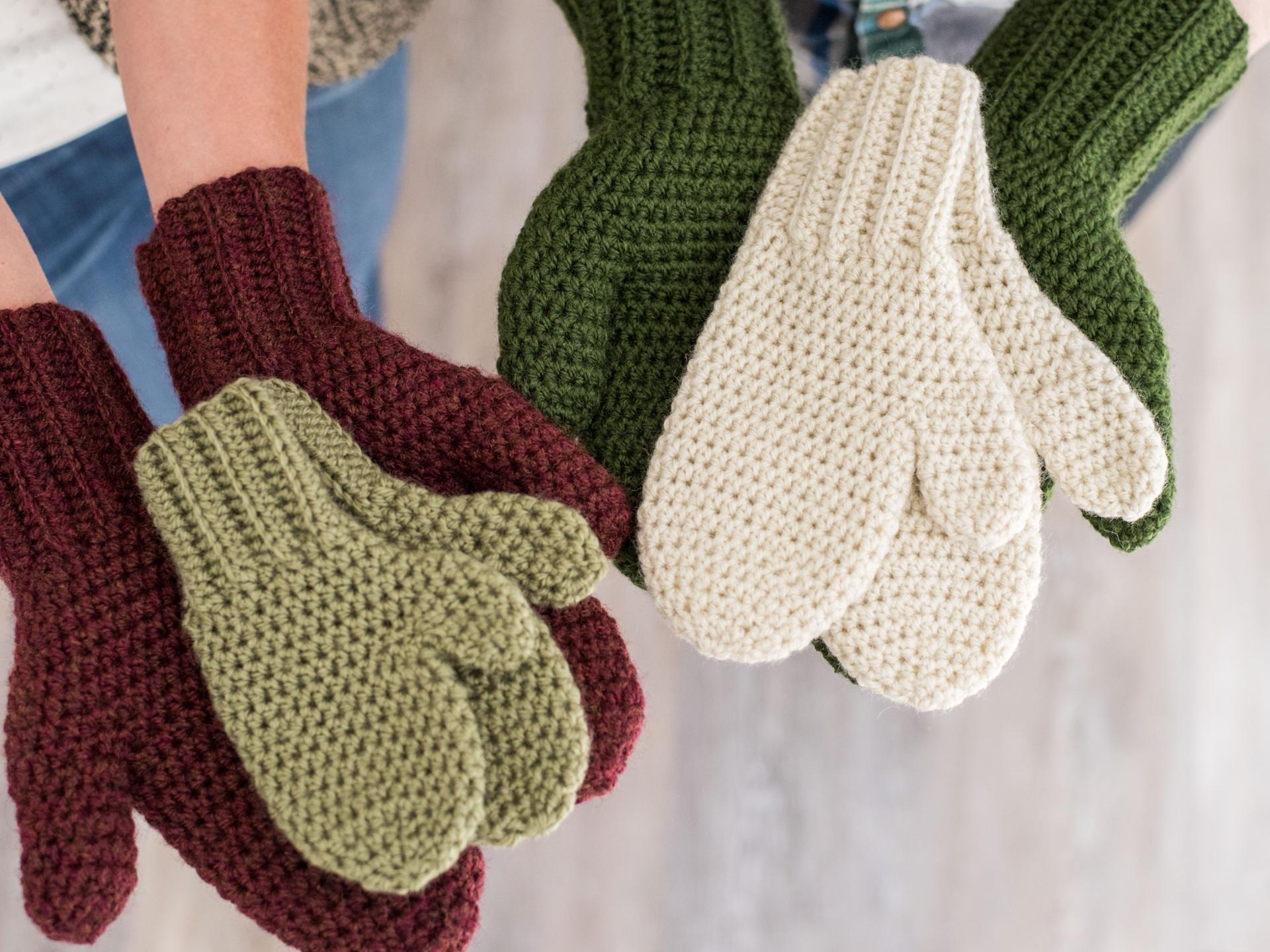 10 Free Crochet Mittens Patterns for Everyone - Crochet For You