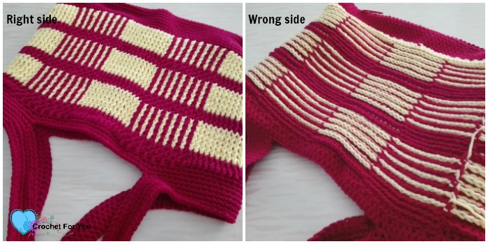 Crochet Uptown Plaid Tote Bag Free Pattern