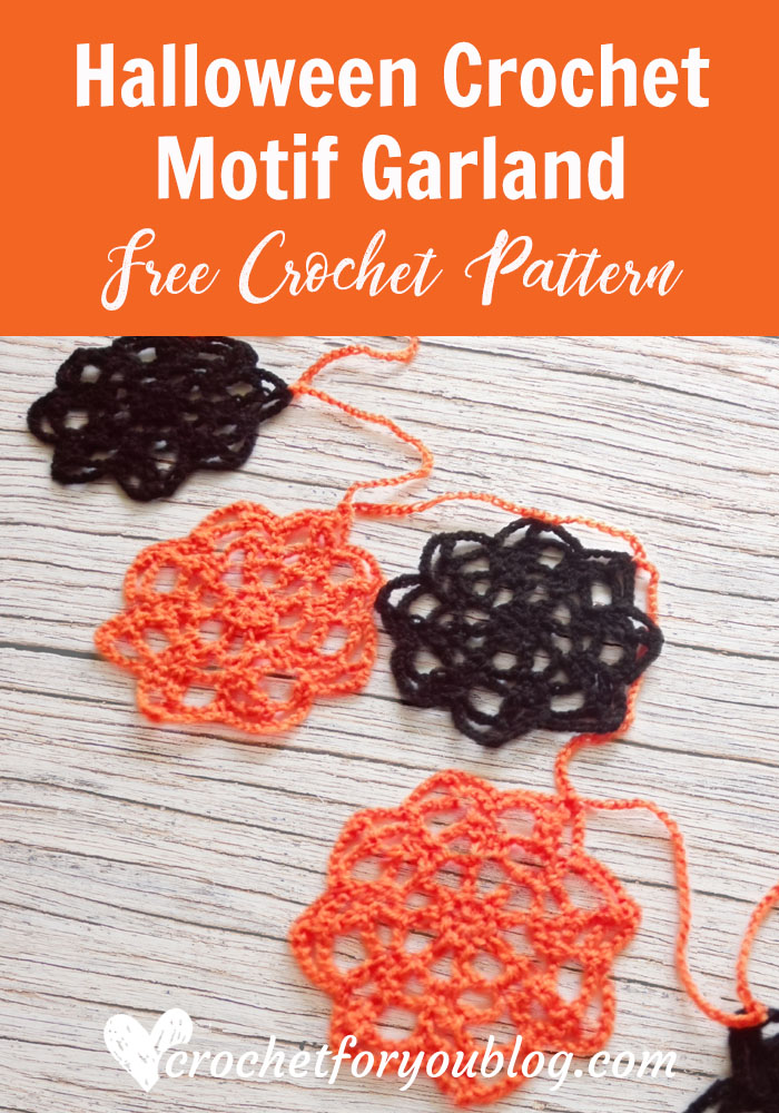 Halloween Crochet Motif Garland - free crochet pattern