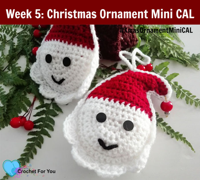 Christmas Ornament Mini CAL - Crochet Santa