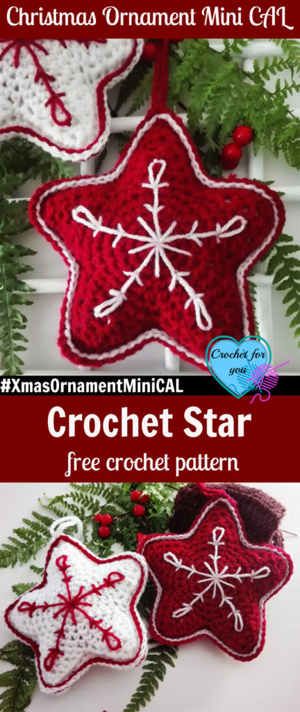 Christmas Ornament Mini CAL – Christmas Crochet Star 