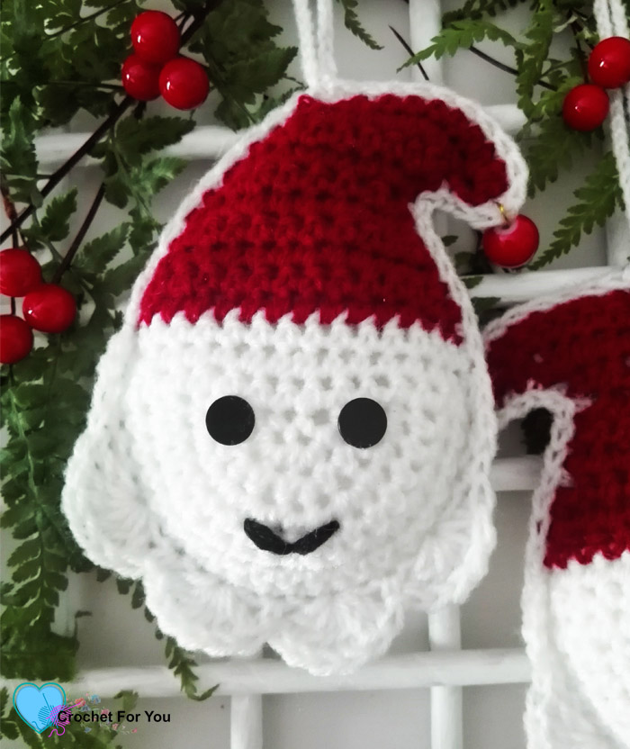 Christmas Ornament Mini CAL - Crochet Santa
