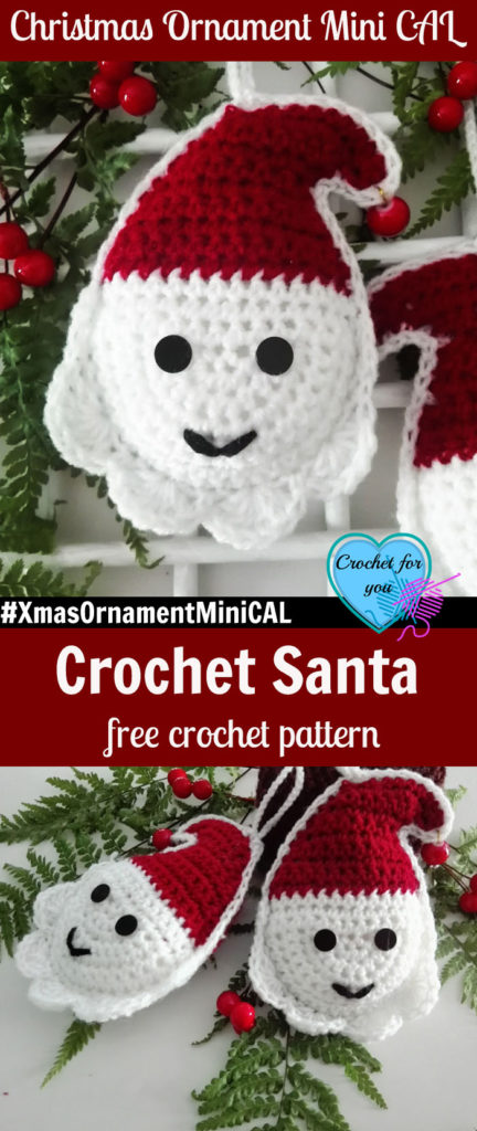 Christmas Ornament Mini CAL - Crochet Santa