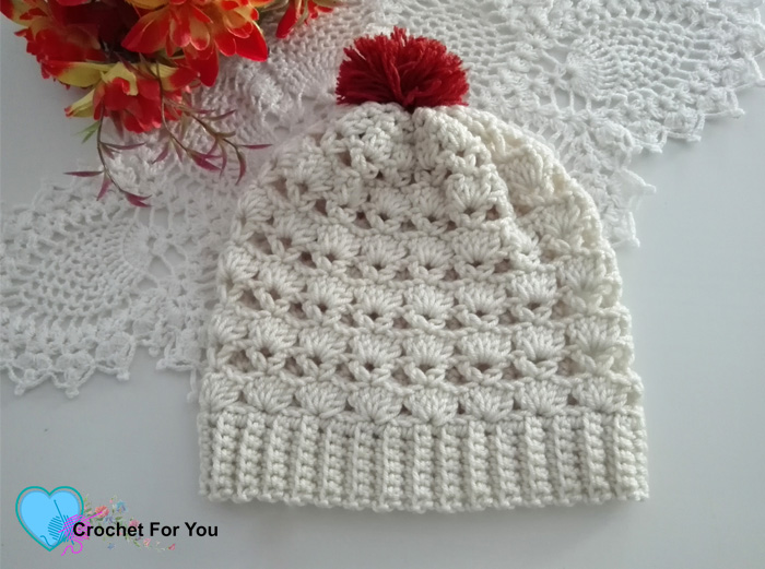 Shell V Shell Crochet Slouch Free Pattern