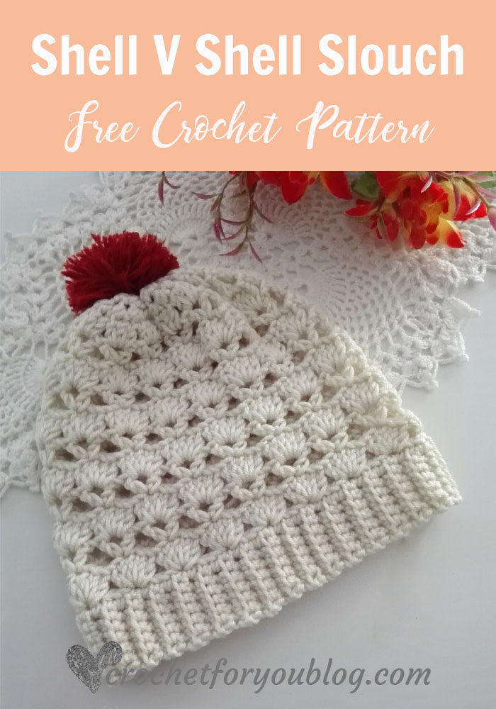 Shell V Shell Crochet Slouch - free crochet pattern