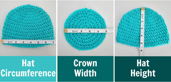Crochet Hat Sizing Guide How to Crochet Hat in Any Size