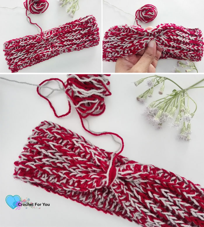 Easy Crochet Stash buster Ear Warmer - Free Pattern