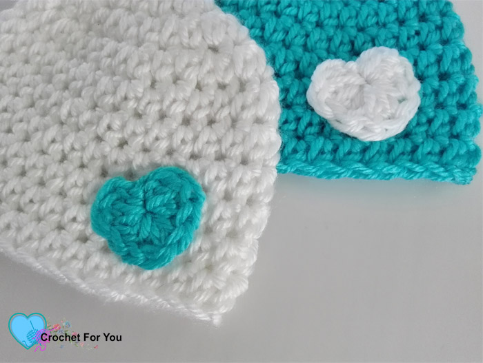 Little Heart Crochet Preemie Hat Free Pattern