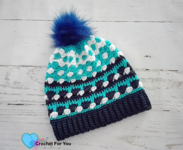 Ocean Shades Pompom Hat