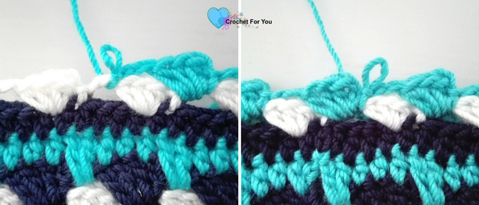 Ocean Shades Pompom Hat - free crochet pattern