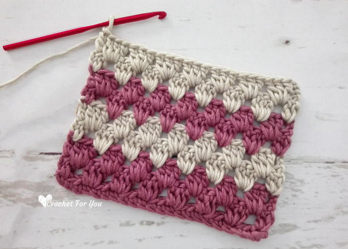 Crochet Granny Stripe Stitch Tutorial