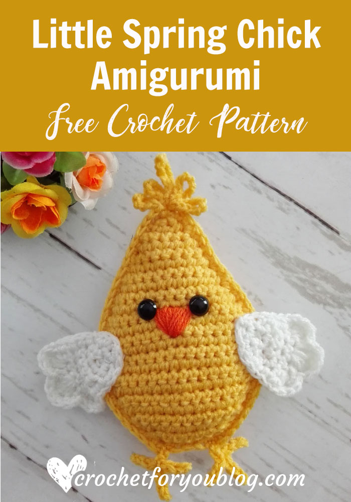 Little Spring Chick Amigurumi - free crochet pattern