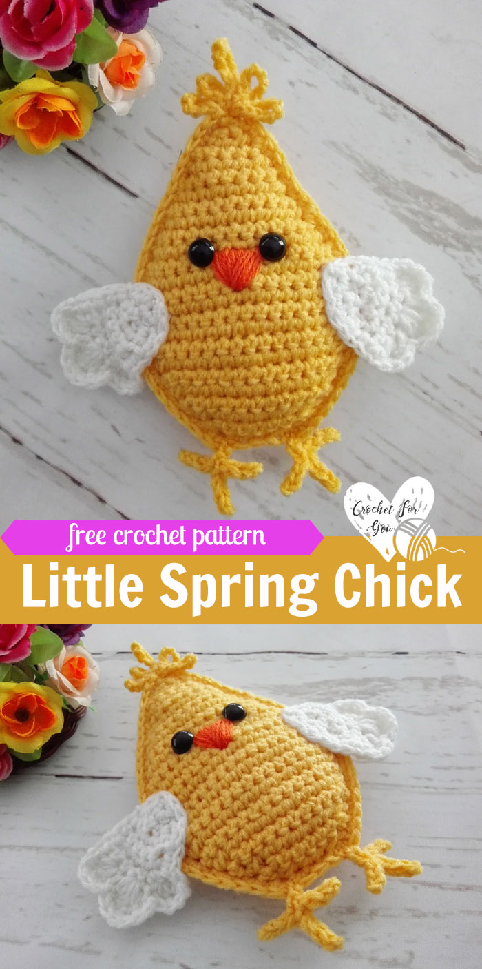 Little Spring Chick Amigurumi - free crochet pattern