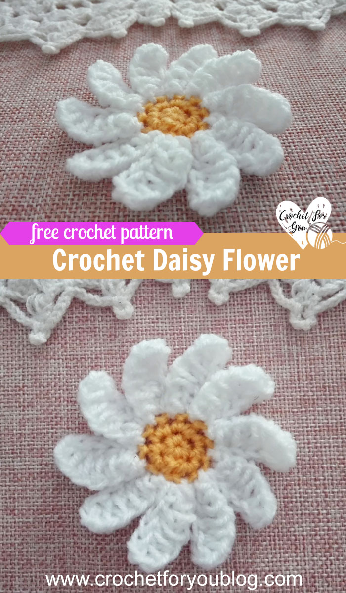 Crochet Daisy Flower Free Pattern